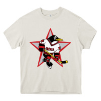 Cream Red Penguin 1990's Russian Heavy Core Tee - linhVisuals