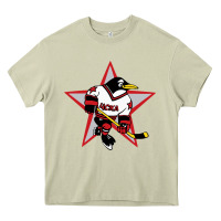 Mossy Red Penguin 1990's Russian Heavy Core Tee - linhVisuals