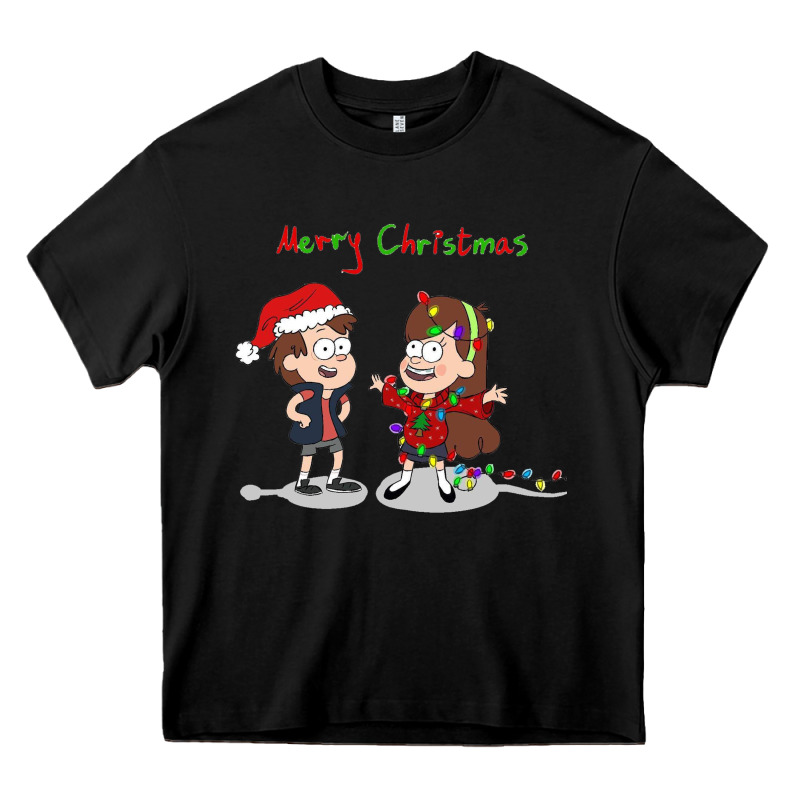 Gravity Falls Merry Christmas Amino Heavy Core Tee by linhVisuals | Teevron