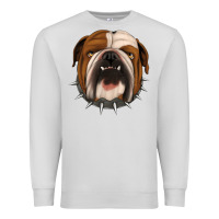 Dove Grey Bulldog Premium Sweatshirt - Jasminsmagicworld