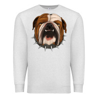 Oatmeal Heather Bulldog Premium Sweatshirt - Jasminsmagicworld