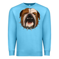 Ocean Blue Bulldog Premium Sweatshirt - Jasminsmagicworld