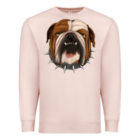 Pale Pink Bulldog Premium Sweatshirt - Jasminsmagicworld