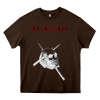 Chocolate Brown candlemass Heavy Core Tee - linhVisuals