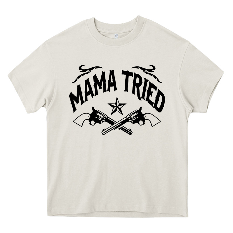 Mama Tried Guns Heavy Core Tee by linhVisuals | Teevron