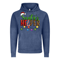 Vintage Denim santa's helper christmas Vintage Hoodie - Artiststas