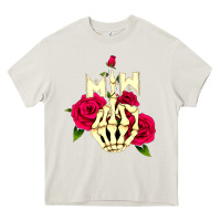 Cream motionless in white Heavy Core Tee - linhVisuals