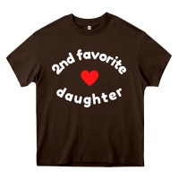 Chocolate Brown funny 2nd second child   daughter for 2nd favorite kid sweatshirt Heavy Core Tee - linhVisuals