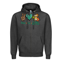 Charcoal Heather peace love pumpkin spice latte Zipper Hoodie - Jasminsmagicworld