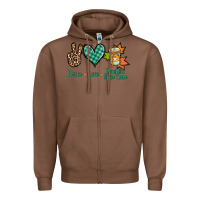 Chestnut peace love pumpkin spice latte Zipper Hoodie - Jasminsmagicworld