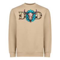 Mushroom western dad with gemstone and skull Heavyweight Sweatshirt - RanaPortraitStore