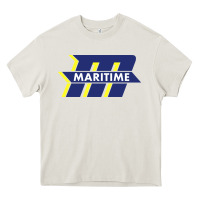 Cream massachusetts maritime academy Heavy Core Tee - linhVisuals