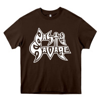 Chocolate Brown nasty savage 85 thrash metal Heavy Core Tee - linhVisuals