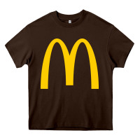 Chocolate Brown donalds food Heavy Core Tee - linhVisuals