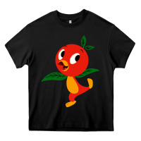 Black orange bird Heavy Core Tee - linhVisuals