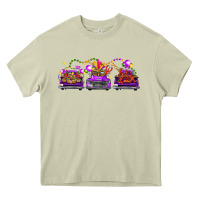 Mossy Mardi Gras Farm Trucks Heavy Core Tee - FaDigitalArtStudio