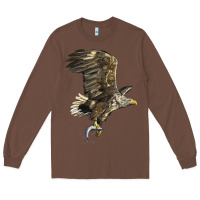 Chestnut American White Sea Eagle Long Sleeve Tee - LillyAllenDesigns