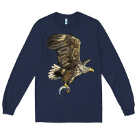 Navy American White Sea Eagle Long Sleeve Tee - LillyAllenDesigns