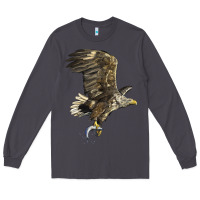 Smoke American White Sea Eagle Long Sleeve Tee - LillyAllenDesigns