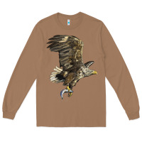 Toasted Coconut American White Sea Eagle Long Sleeve Tee - LillyAllenDesigns
