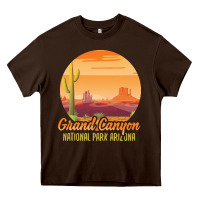 Chocolate Brown grand canyon national park t  shirt grand canyon arizona u s national Heavy Core Tee - linhVisuals