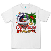 White oh christmas night snow globe Premium Tee - BundleAndBundleShop