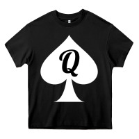 Black queen of spades clothes for women   qos tee t shirt Heavy Core Tee - linhVisuals