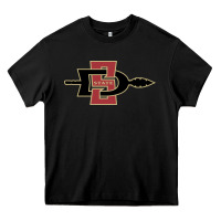 Black san diego state aztecs Heavy Core Tee - linhVisuals