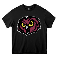 Black temple owls Heavy Core Tee - linhVisuals