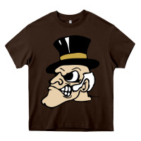 Chocolate Brown wake forest demon deacons Heavy Core Tee - linhVisuals