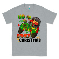 Heather Grey ho ho ho gamer Christmas Classic Tee - BarkalooDesign