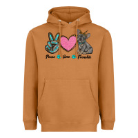 Meerkat peace love frenchie Heavyweight Hoodie - RanaPortraitStore