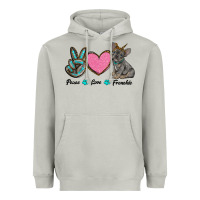 Moon Dust peace love frenchie Heavyweight Hoodie - RanaPortraitStore