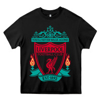 Black new you'll never walk alone liverpool Heavy Core Tee - linhVisuals