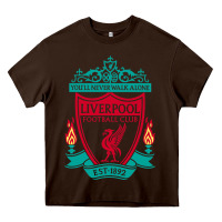 Chocolate Brown new you'll never walk alone liverpool Heavy Core Tee - linhVisuals