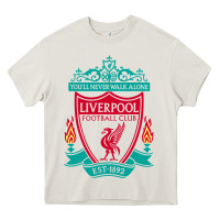 Cream new you'll never walk alone liverpool Heavy Core Tee - linhVisuals