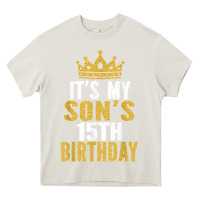 Cream it's my son's 15th birthday 15 years old boy t shirt Heavy Core Tee - linhVisuals
