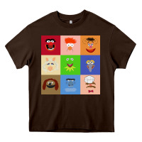 Chocolate Brown Muppets and Friends Heavy Core Tee - linhVisuals