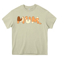 Mossy Bluey Mum Heavy Core Tee - linhVisuals
