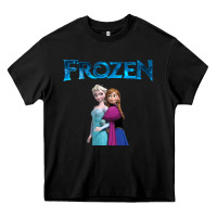 Black newanna and elsa frozen Heavy Core Tee - linhVisuals
