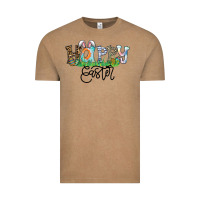 Vintage Coffee Happy Easter Vintage Tee - CowhideDigitalArt