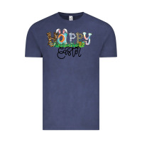 Vintage Denim Happy Easter Vintage Tee - CowhideDigitalArt