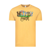 Vintage Mustard Happy Easter Vintage Tee - CowhideDigitalArt