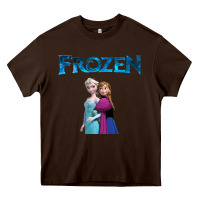 Chocolate Brown newanna and elsa frozen Heavy Core Tee - linhVisuals