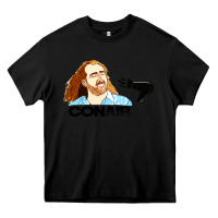 Black nicolas cage conair Heavy Core Tee - linhVisuals