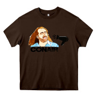 Chocolate Brown nicolas cage conair Heavy Core Tee - linhVisuals