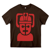 Chocolate Brown cyberman Heavy Core Tee - linhVisuals