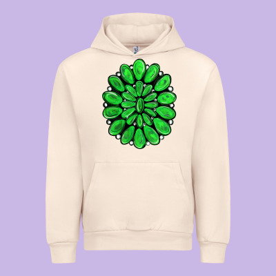 Green Gemstone Urban Hoodie Designed By Ranaportraitstore