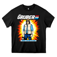 Black macgruber action figure Heavy Core Tee - linhVisuals
