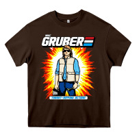 Chocolate Brown macgruber action figure Heavy Core Tee - linhVisuals